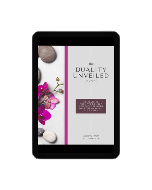 The Duality Unveiled Journal: 30 Journal Prompts to Help You Explore Both Your Survival and Soft Sides (Digital Download)