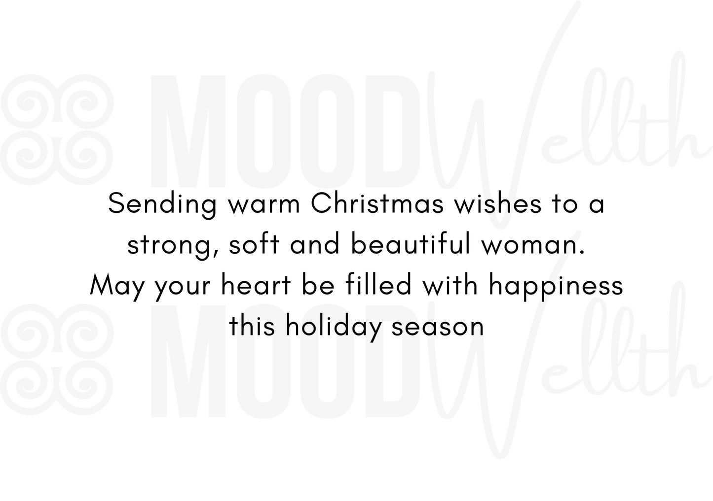 Beautiful Woman Holiday Greeting Card